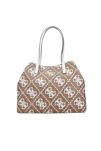 GUESS Shopper Vikky, Weiss-Beige, kombi(lattelogowhite), Gr. - von GUESS