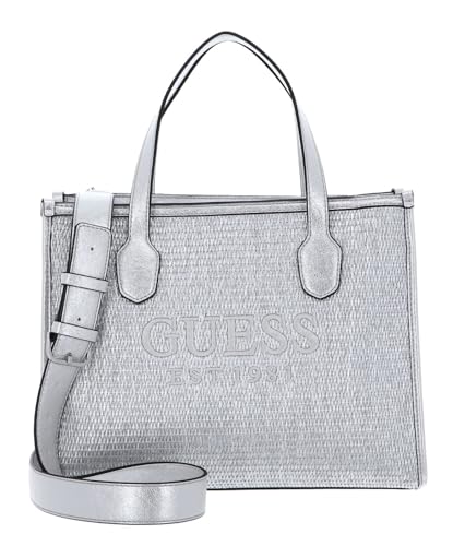 GUESS Silvana 2 Compartment Tote Silver von GUESS