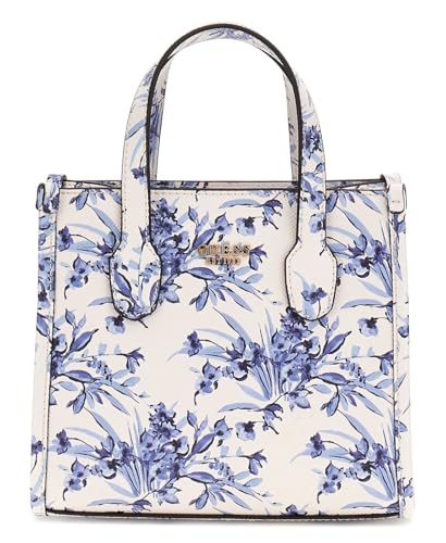 GUESS Damen Silvana Mini 2 Fächern Tragetasche, Blumenmuster von GUESS