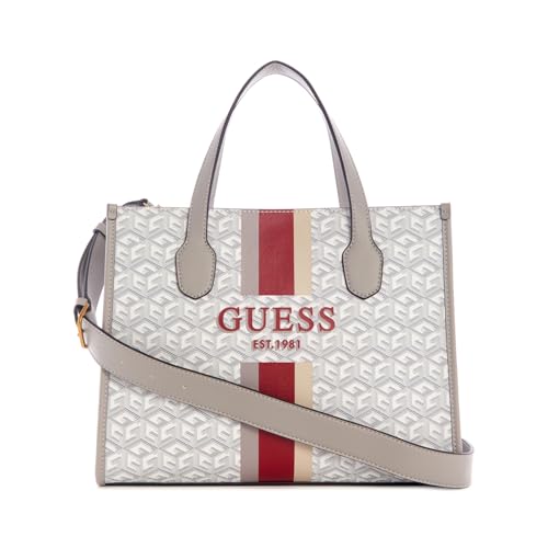 GUESS Silvana Two Compartment Tote Stone Logo von GUESS