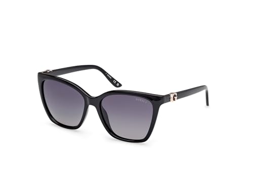 GUESS Unisex GU00191 Sonnenbrille, Shiny Black, 56 von GUESS
