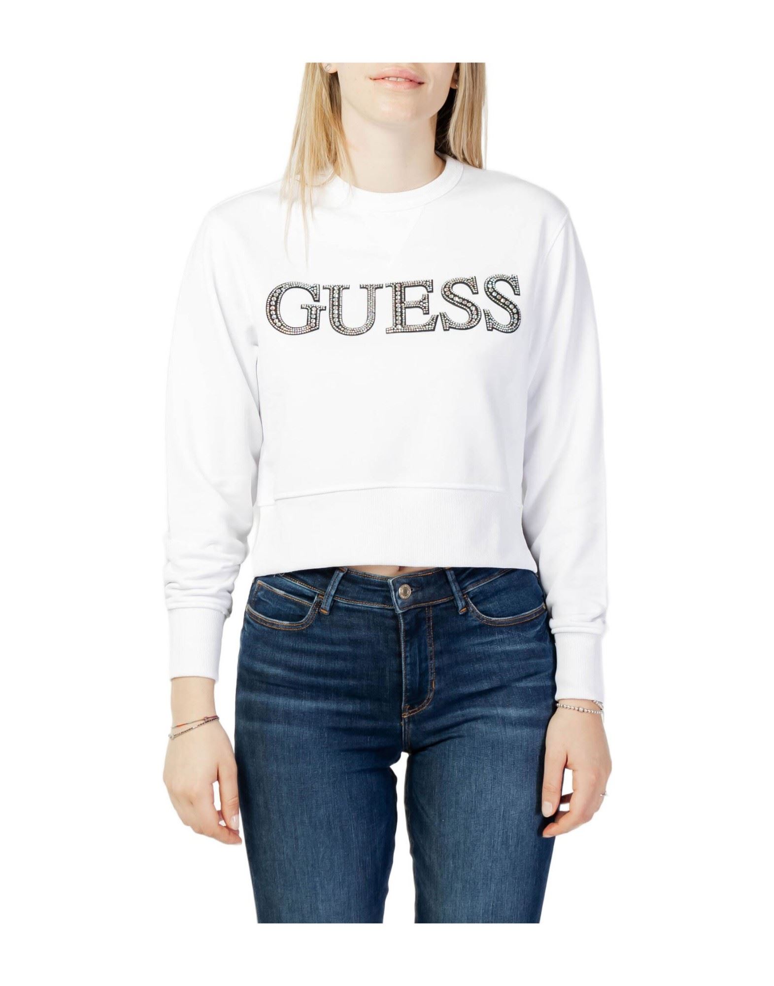 GUESS Sweatshirt Damen Weiß von GUESS