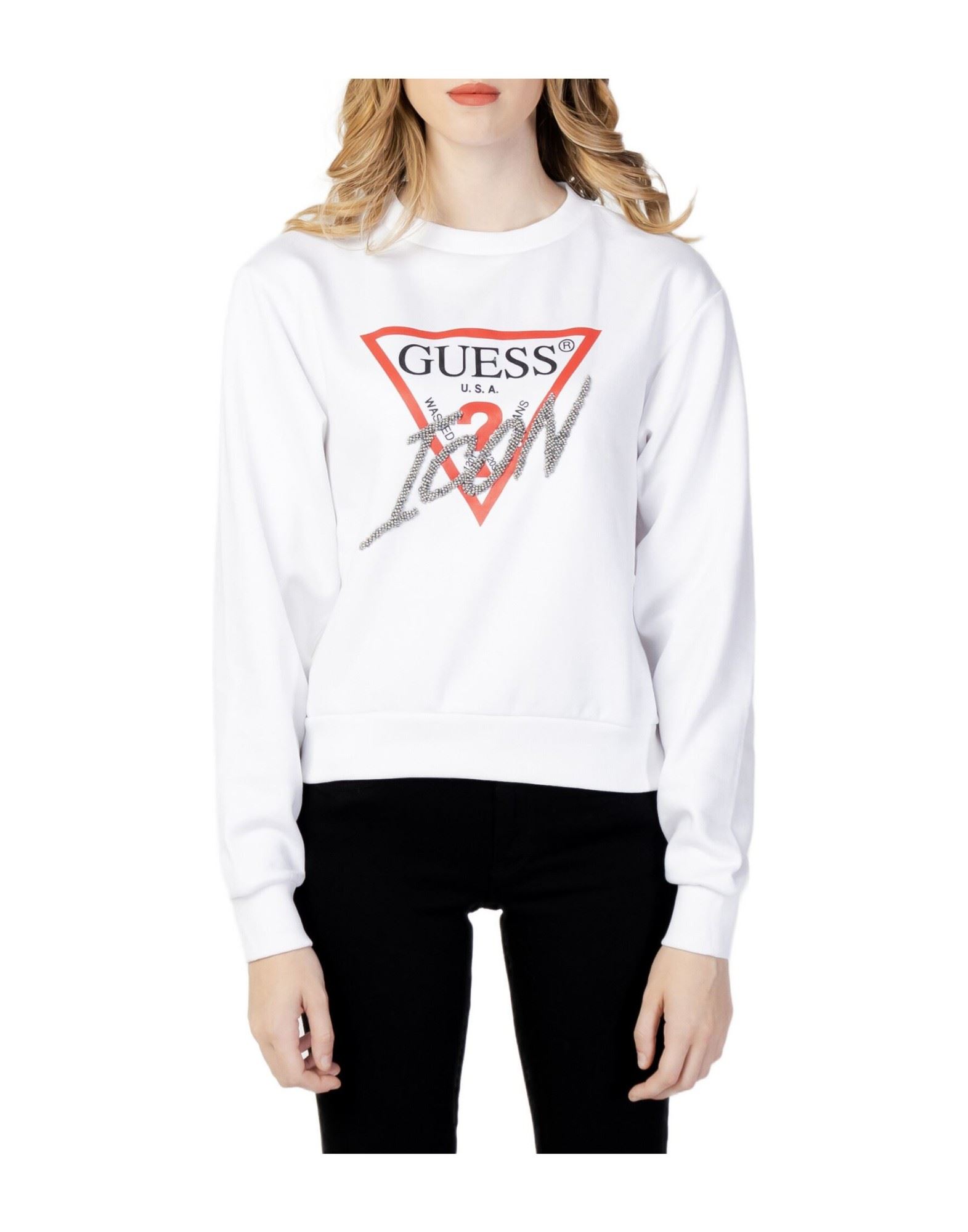 GUESS Sweatshirt Damen Weiß von GUESS