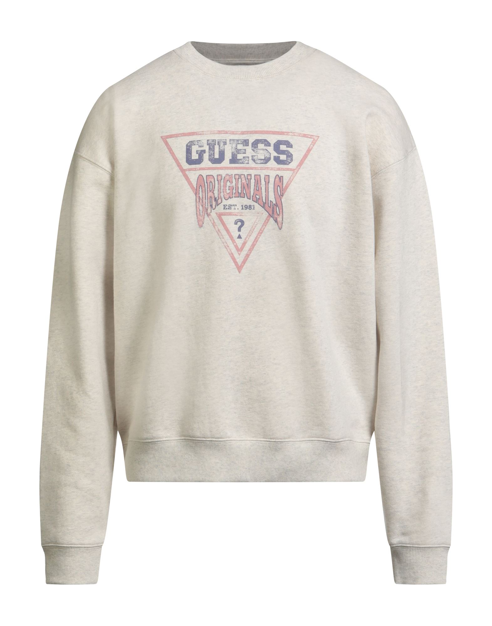 GUESS Sweatshirt Herren Elfenbein von GUESS