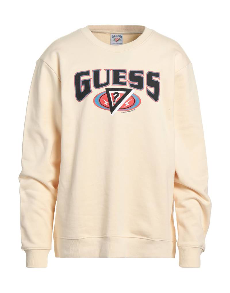 GUESS Sweatshirt Herren Elfenbein von GUESS
