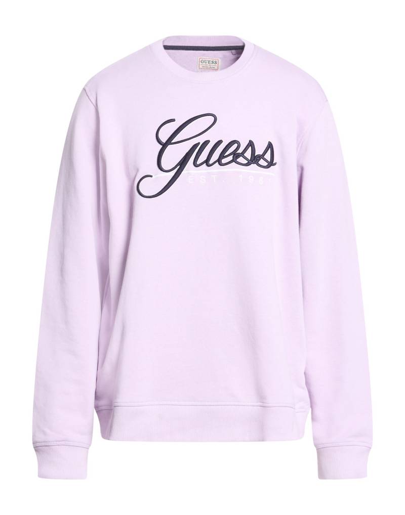 GUESS Sweatshirt Herren Lila GUESS Sweatshirt Herren Lila von GUESS