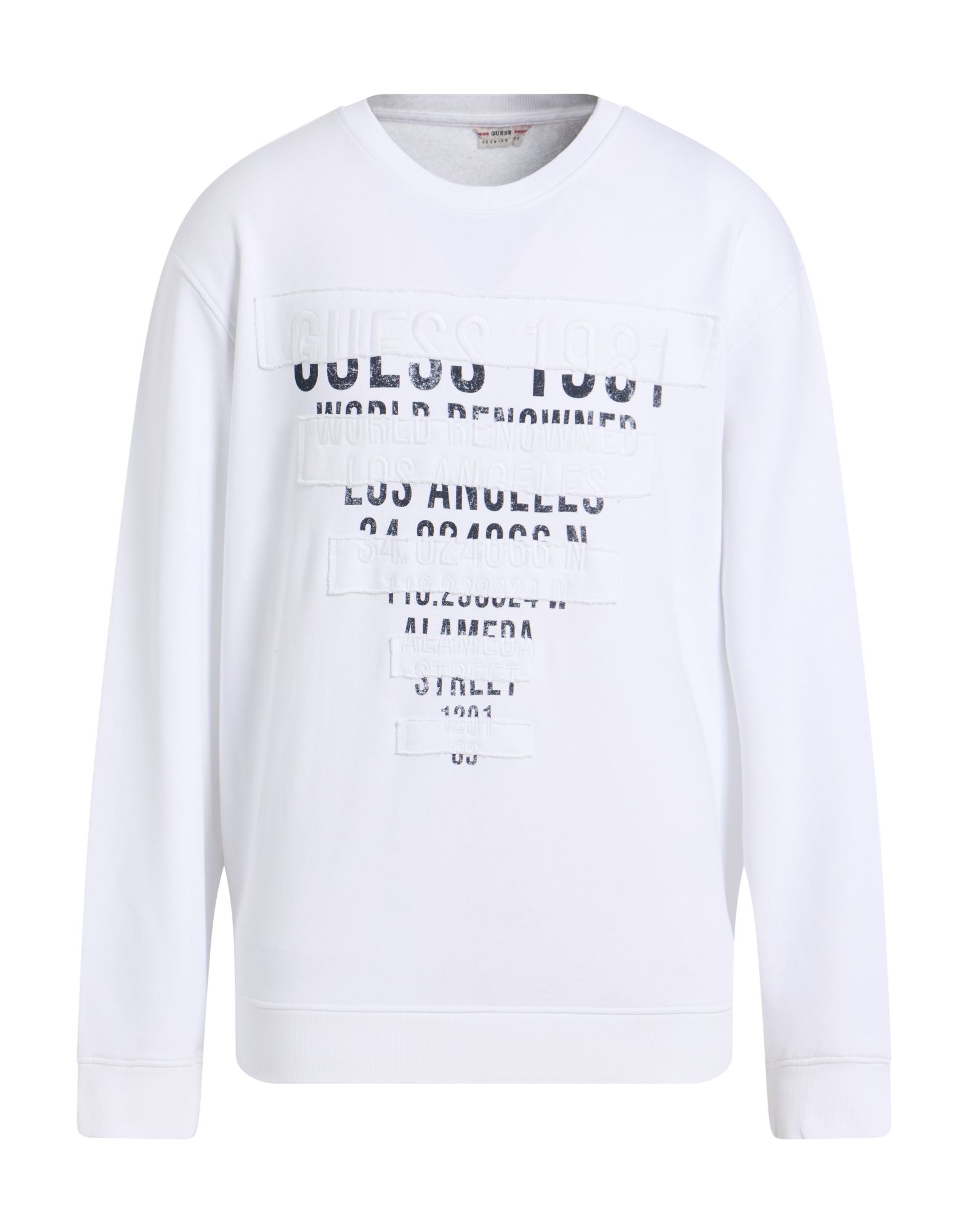 GUESS Sweatshirt Herren Weiß von GUESS
