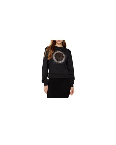 GUESS Sweatshirt mit Rundhalsausschnitt Peony Logo W5RQ05K7EX1 Schwarz L von GUESS