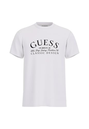 GUESS T-Shirt Kurzarm Classic Design M5RI43K9RM1, Weiß, Large von GUESS