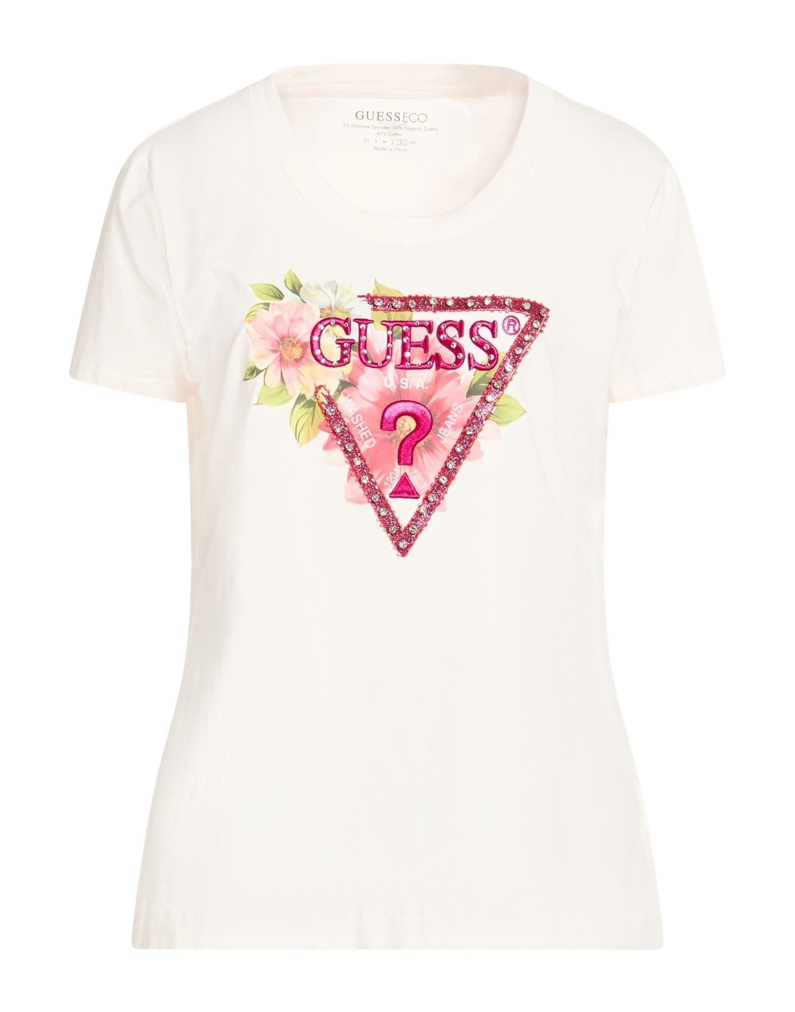 GUESS T-shirts Damen Elfenbein von GUESS