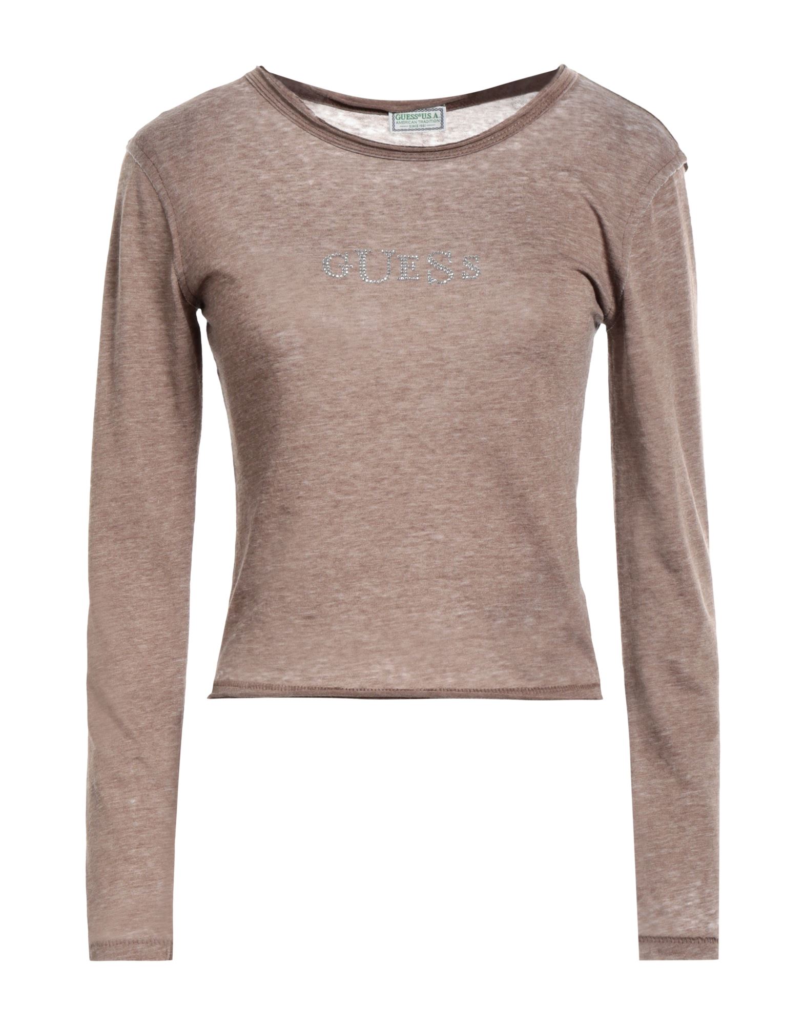 GUESS T-shirts Damen Hellbraun von GUESS