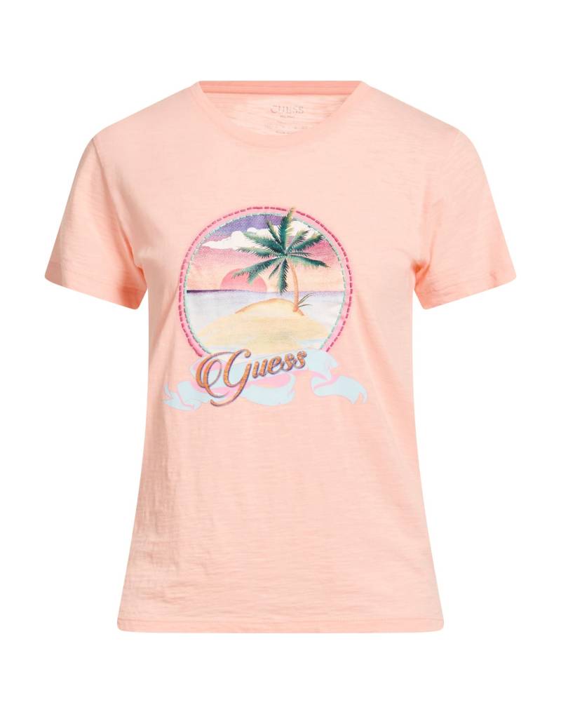 GUESS T-shirts Damen Lachs von GUESS