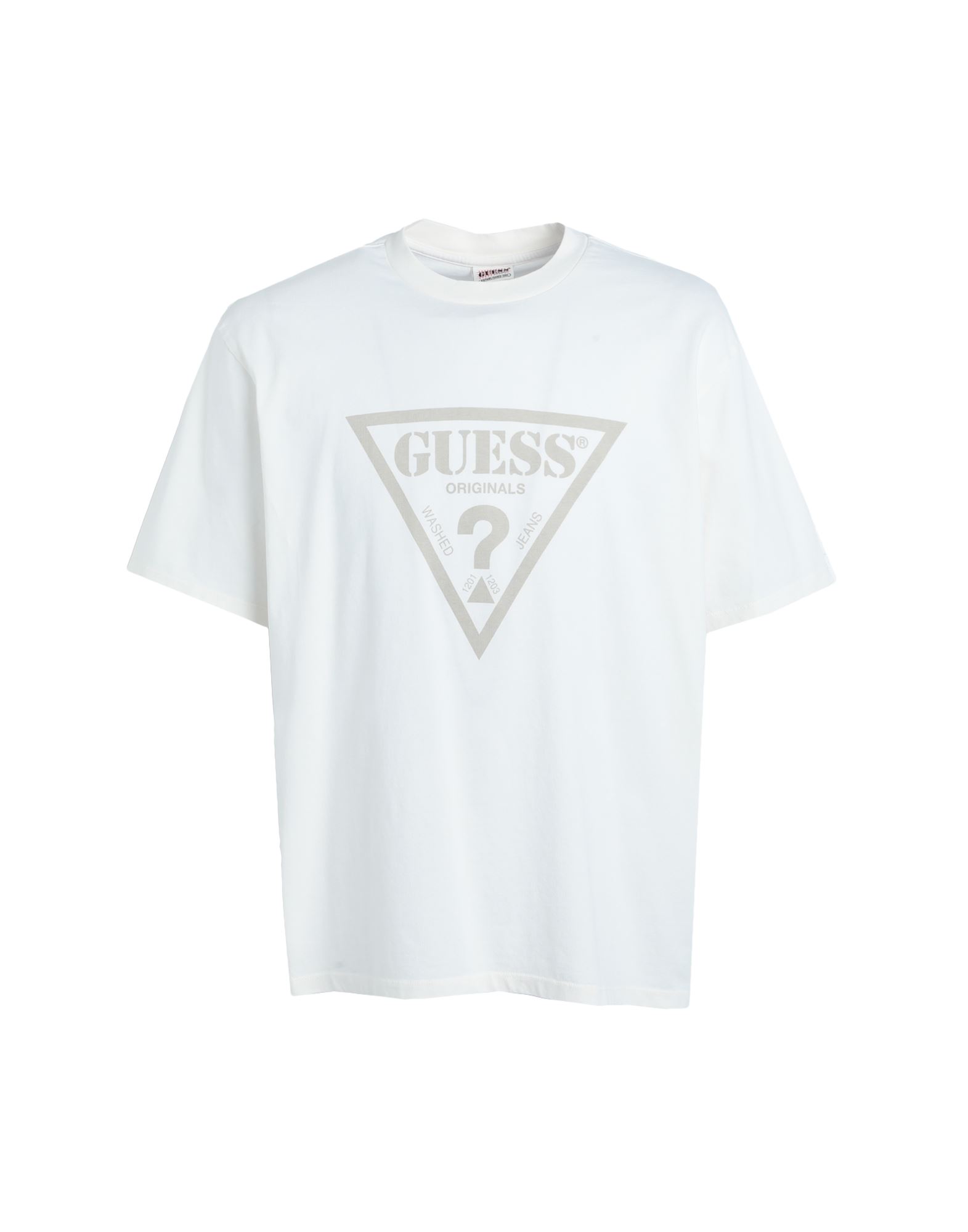 GUESS T-shirts Herren Elfenbein von GUESS