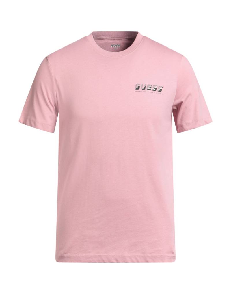GUESS T-shirts Herren Rosa von GUESS