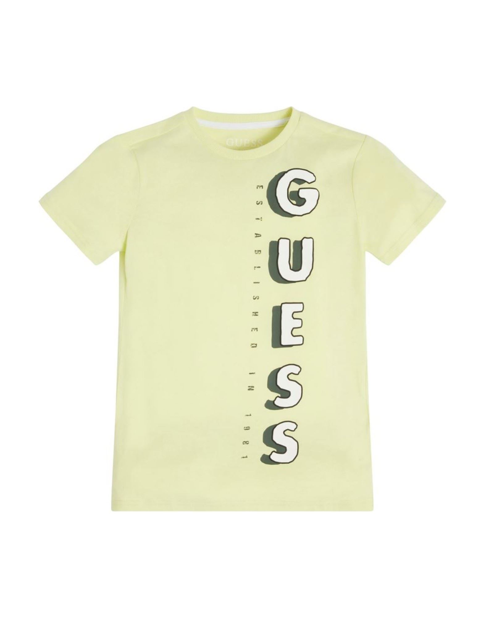 GUESS T-shirts Herren Säuregrün von GUESS