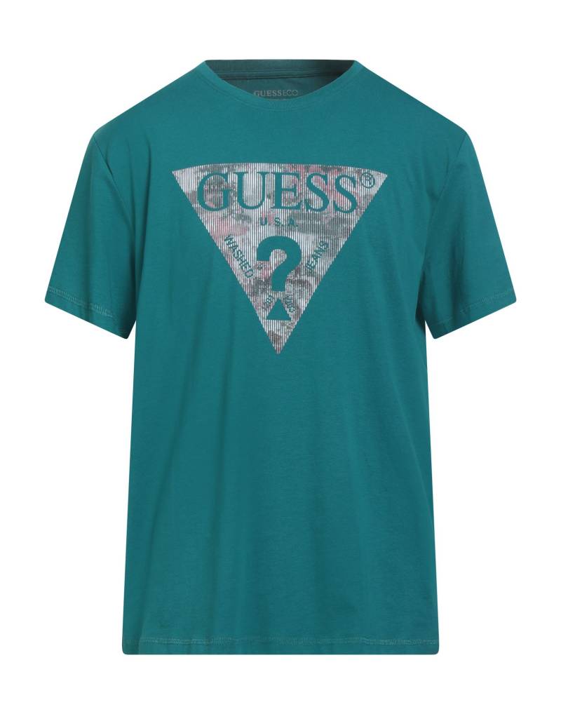 GUESS T-shirts Herren Smaragdgrün von GUESS