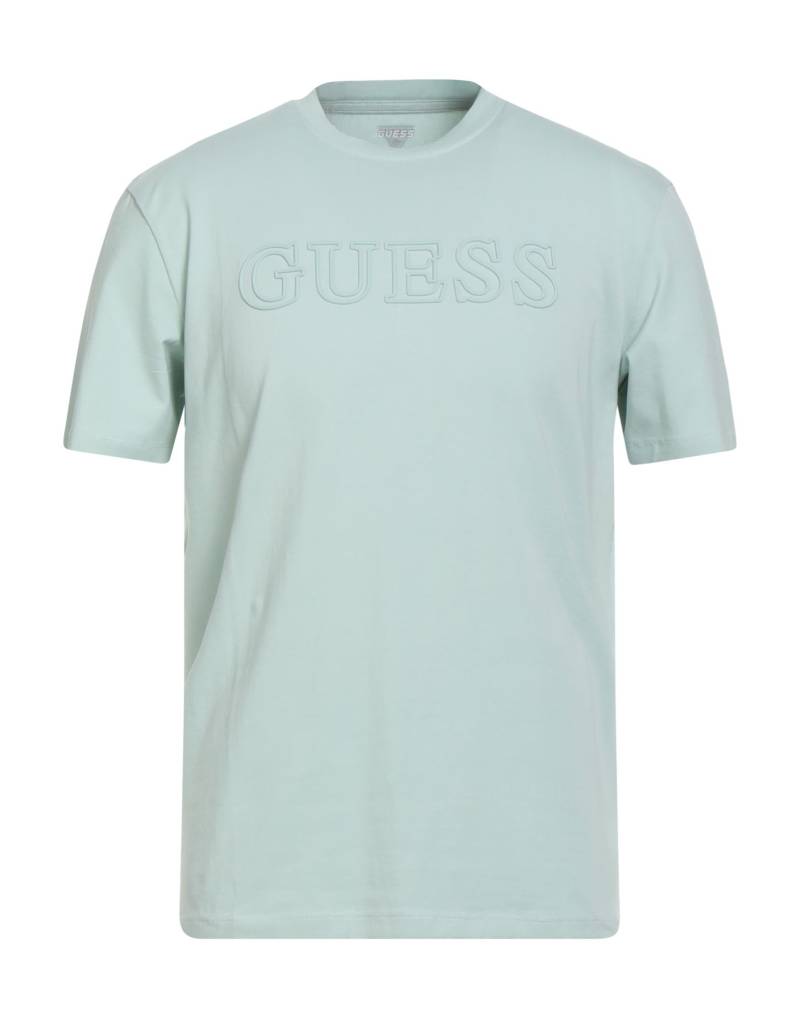 GUESS T-shirts Herren Himmelblau von GUESS