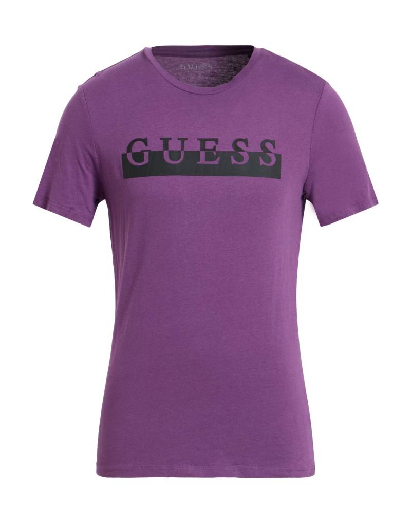 GUESS T-shirts Herren Violett GUESS T-shirts Herren Violett von GUESS