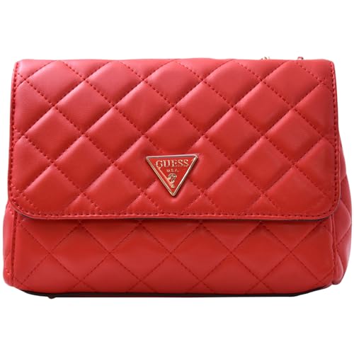 GUESS Tali Convertible Crossbody Flap, Rot/Ausflug, einfarbig (Getaway Solids), Einheitsgröße von GUESS