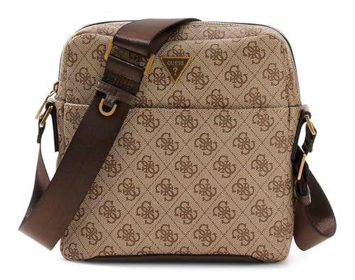 GUESS Torino Top Zip Crossbody Flat Beige/Brown von GUESS
