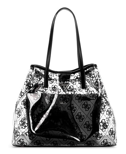 GUESS Damen Tuana Große Tragetasche, Schultertasche, Schwarzes Logo von GUESS