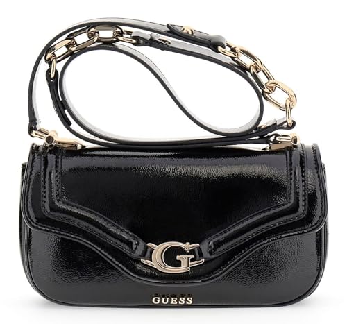 GUESS Umhängetasche Handtasche Dea Crossbody Flap Black schwarz von GUESS