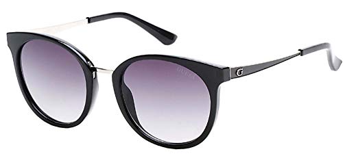 GUESS Unisex-Erwachsene GU7459 01B 52 Sonnenbrille, Schwarz (Nero Lucido/Fumo Grad) von GUESS