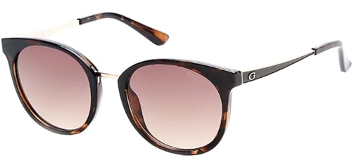 GUESS Unisex-Erwachsene GU7459 52F 52 Sonnenbrille, Braun (Avana Scura/Marrone Grad) von GUESS