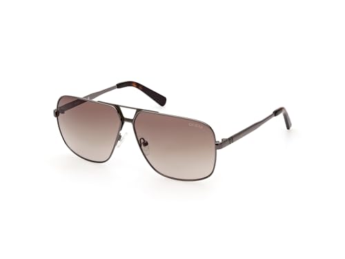 GUESS Unisex GU00070 Sonnenbrille, Shiny Gunmetal, 61 von GUESS