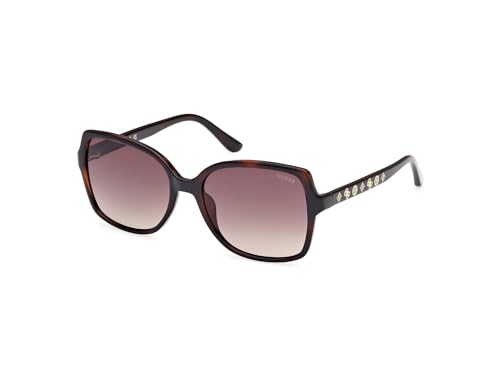 GUESS Unisex GU00100 Sonnenbrille, Dark Havana, 55 von GUESS