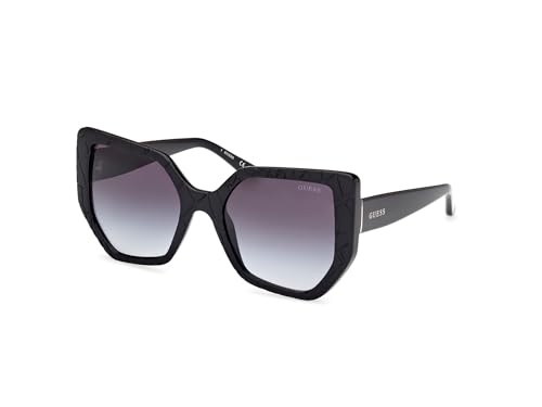 GUESS Unisex GU00153 Sonnenbrille, Matte Black, 55 von GUESS