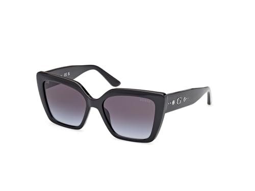GUESS Unisex GU00162 Sonnenbrille, Shiny Black, 55 von GUESS