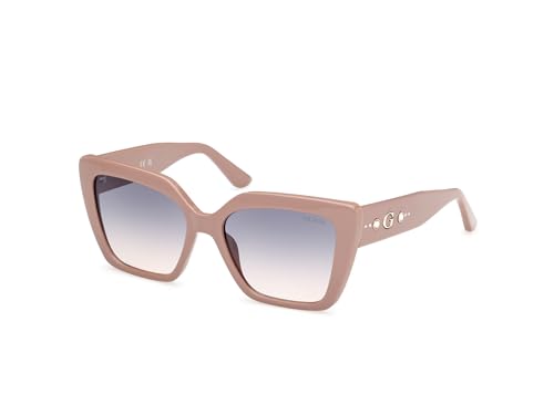 GUESS Unisex GU00162 Sonnenbrille, Shiny beige, 55 von GUESS