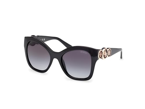 GUESS Unisex GU00197 Sonnenbrille, Shiny Black, 55 von GUESS