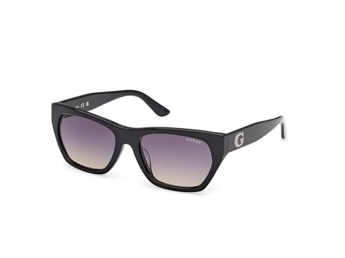 GUESS Unisex GU00203-H Sonnenbrille, Shiny Black, 56 von GUESS