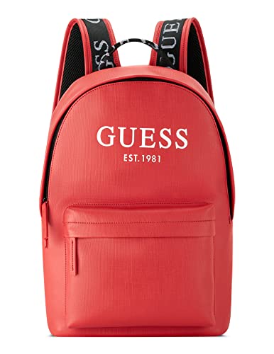 GUESS Unisex-Erwachsene Outfitters Designer, Rucksack, Arbeitstasche, Tragetasche, Rot/Ausflug, einfarbig (Getaway Solids) von GUESS