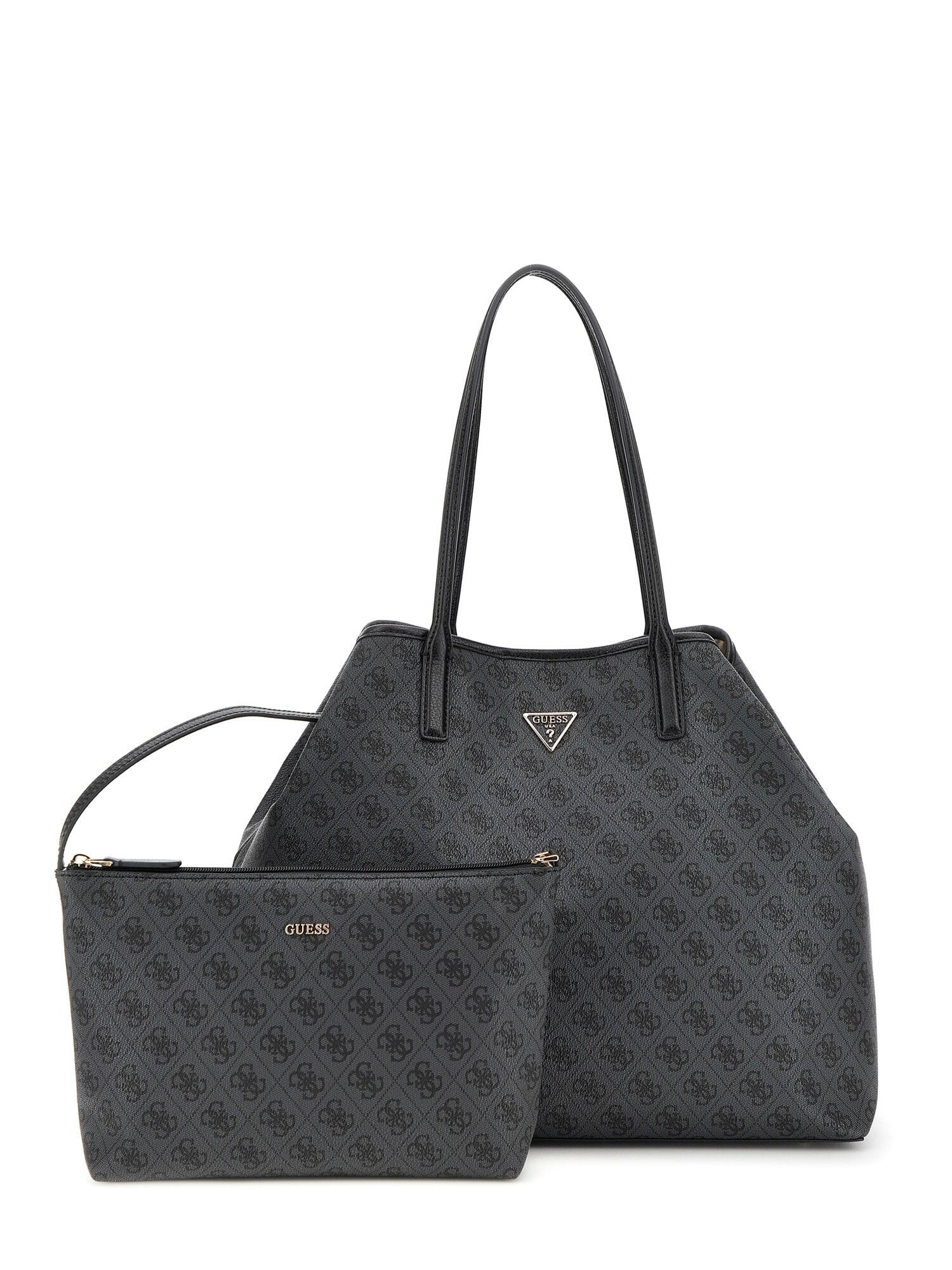 GUESS - VICTTORIA LARGE 2 IN 1 TOTE clo / coal logo von GUESS