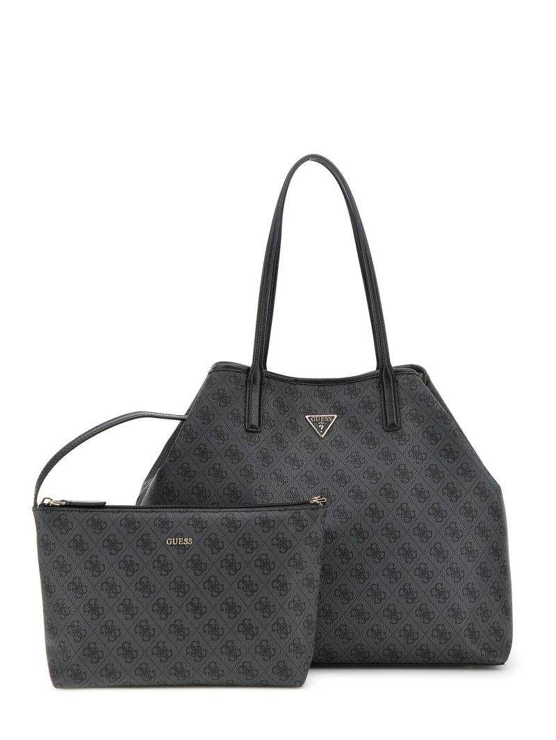 GUESS - VICTTORIA LARGE 2 IN 1 TOTE clo / coal logo von GUESS