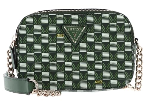 GUESS Vikky II Camera Crossbody Green Logo von GUESS