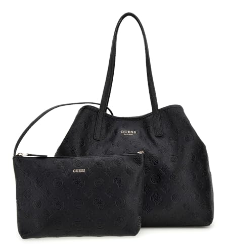 GUESS Vikky II Large 2 In 1 Tote Black Logo von GUESS