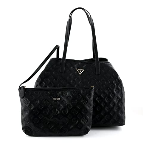 GUESS Vikky Tasche 40 cm, Schwarz, Taglia unica, Zeitgenössisch von GUESS