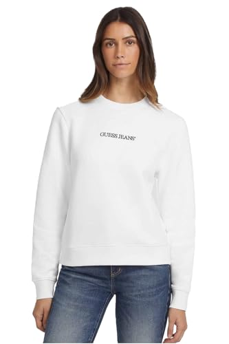 GUESS W4YQ10 KC811 Sudaderas Manga larga Mujer Blanco von GUESS