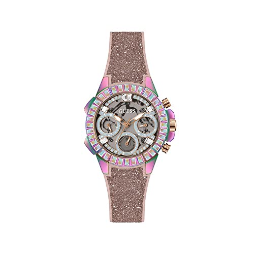 GUESS Watches Ladies Bombshell Damen Uhr analog Quarzwerk mit Silikon Armband GW0313L4 von GUESS
