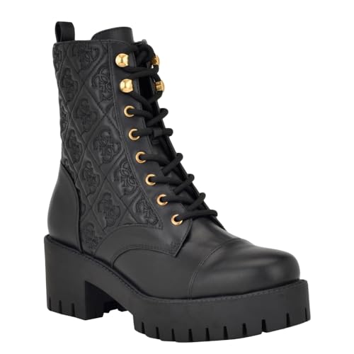 GUESS Watie Combat Boot für Damen, Schwarz 001, 37.5 EU von GUESS