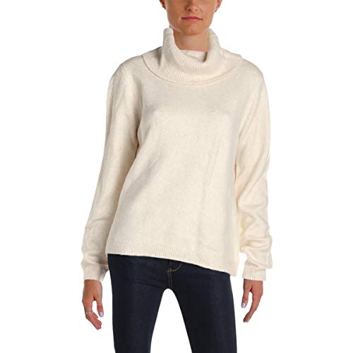 GUESS Wendbarer Strickpullover für Damen, gebrochenes Weiß, Größe L, Beige, Groß von GUESS