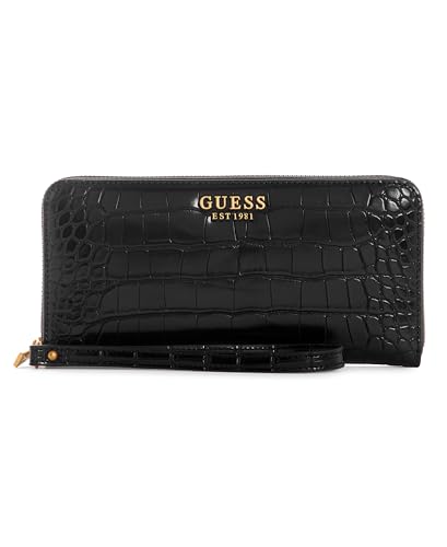 GUESS Women Laurel SLG Large Zip Around Bag, Schwarz von GUESS