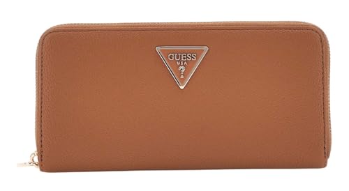 GUESS Women Laurel SLG Large Zip Around Wallet, Cognac von GUESS