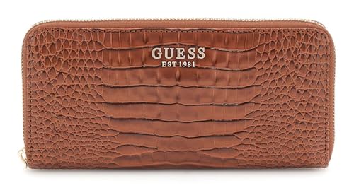 GUESS Women Laurel SLG Large Zip Around Wallet, Cognac von GUESS