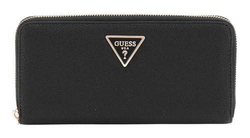 GUESS Women Laurel SLG Large Zip Around Wallet, Schwarz von GUESS