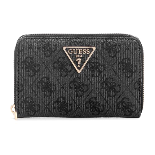 GUESS Women Laurel SLG Medium Zip Around Wallet, Schwarz von GUESS